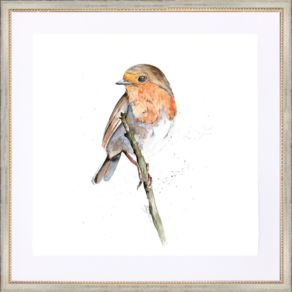 Weekend Robin Art Print Wall Art Painting Bird Irish 