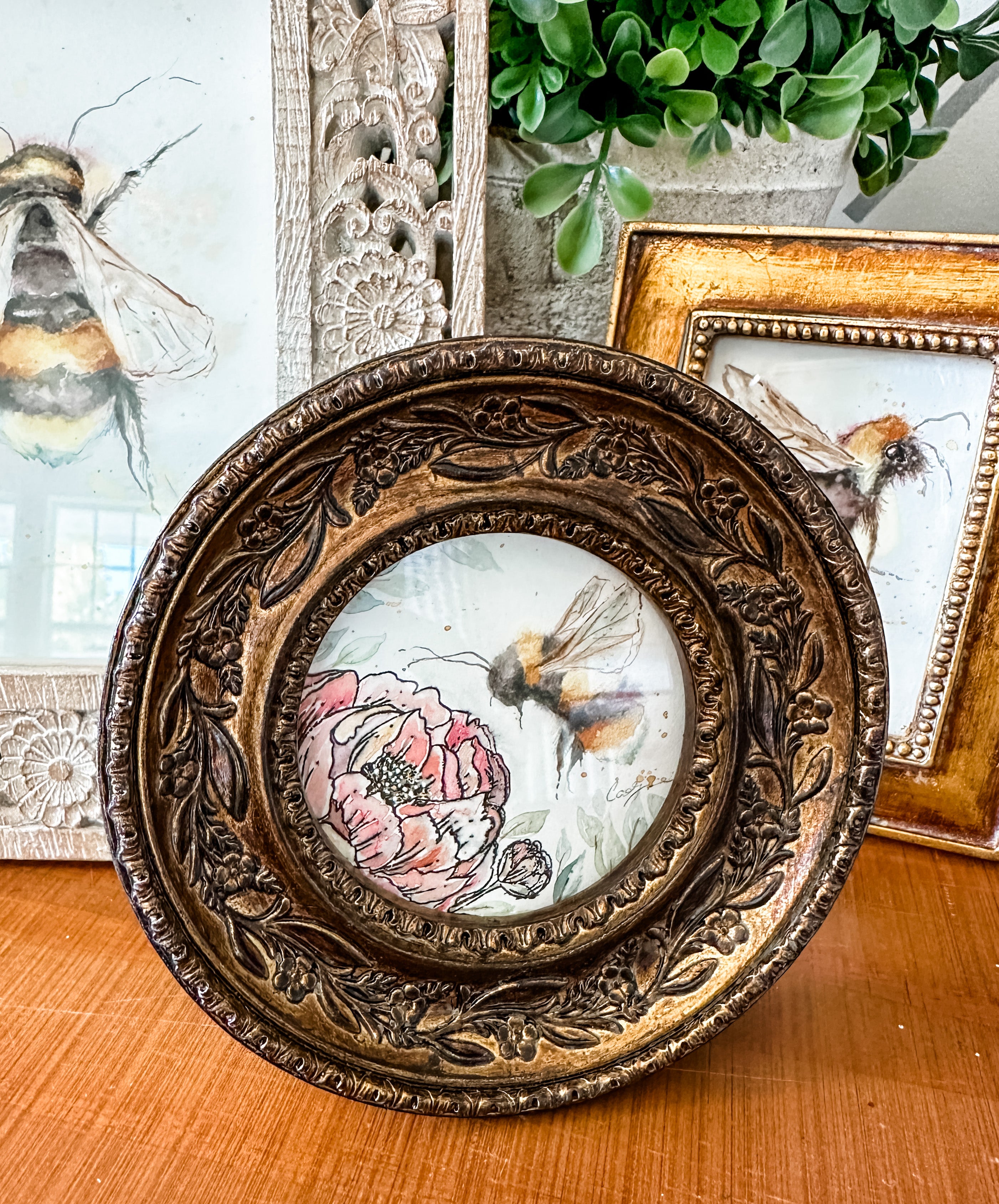 Antique Style Mini Photo Frame